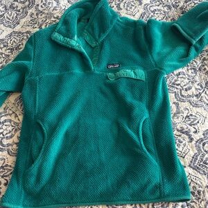Teal Pullover Fleece Patagonia large